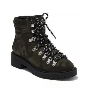 Steve Madden Geiger Lace-Up Camo Combat Boot